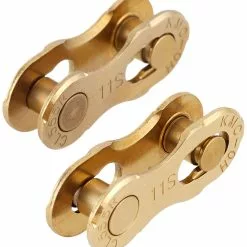 KMC Bei Brügelmann Online KMC 11R Ti-N Missing Link Kettenverschlussglied 2-Set Shimano/SRAM/KMC 11-fach Gold