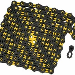 KMC Bei Brügelmann Online KMC X11 SL DLC Super Light Kette 11-fach 118 Kettenglieder Schwarz/gelb